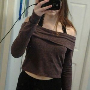 Off the shoulder crop top